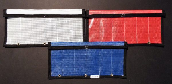 series 6-2″X 5″ pockets with hook and loop closure