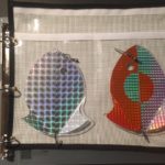 2 pockets- 7×10 vinyl mesh binder sleeve