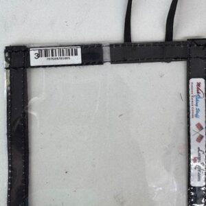 vinyl square cover with black velcro fasteners on each edge with a black handle and Mauk fishing labels