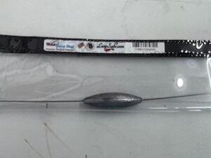 rectangel clear vinyl piece with black velcro each side for fasteners with black elastic handle